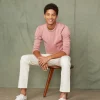 Crew neck sweater italian merino wool