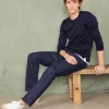 Crew neck sweater italian merino wool
