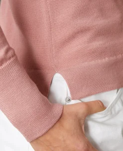 Crew neck sweater italian merino wool