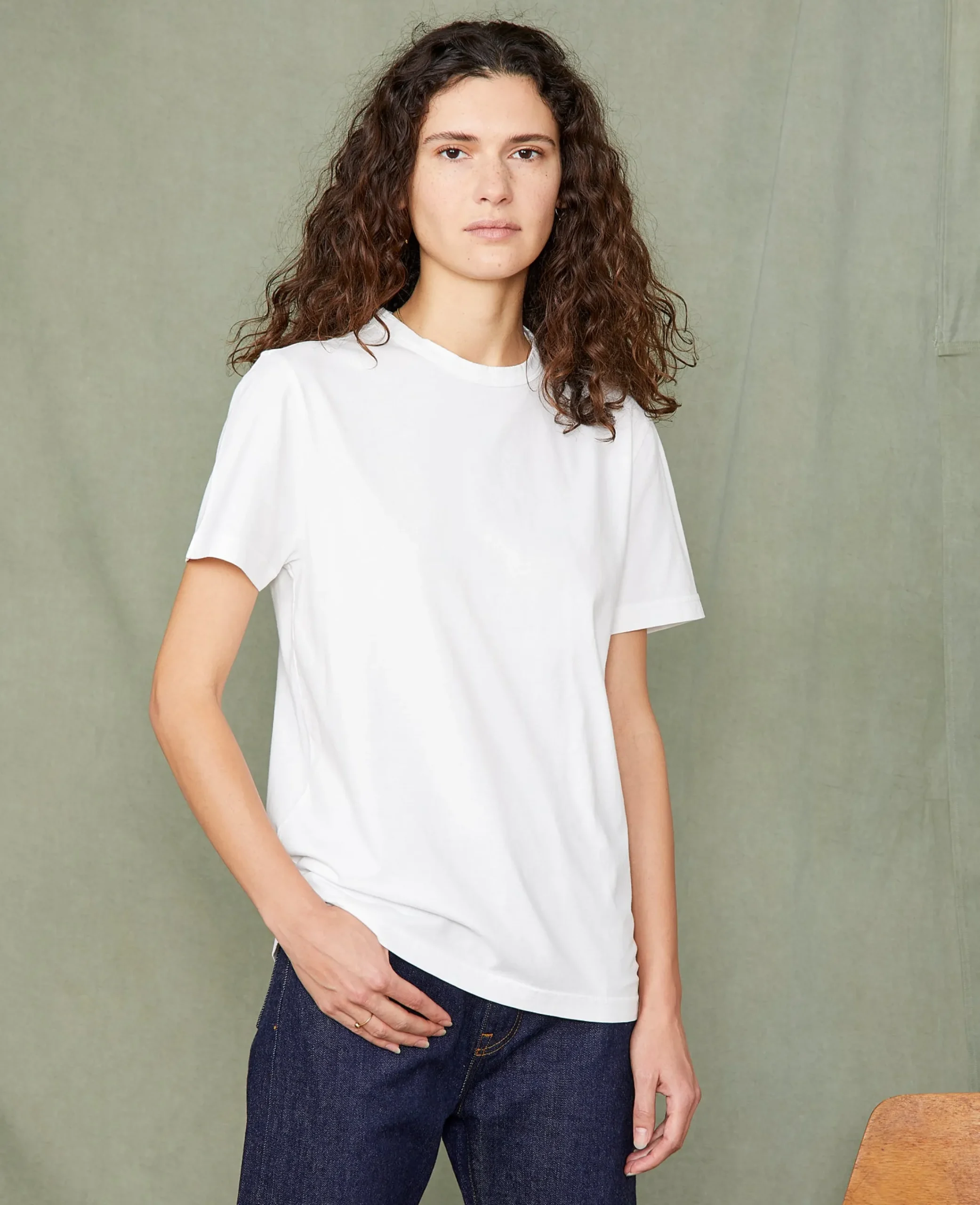 Crew neck t-shirt organic cotton jersey
