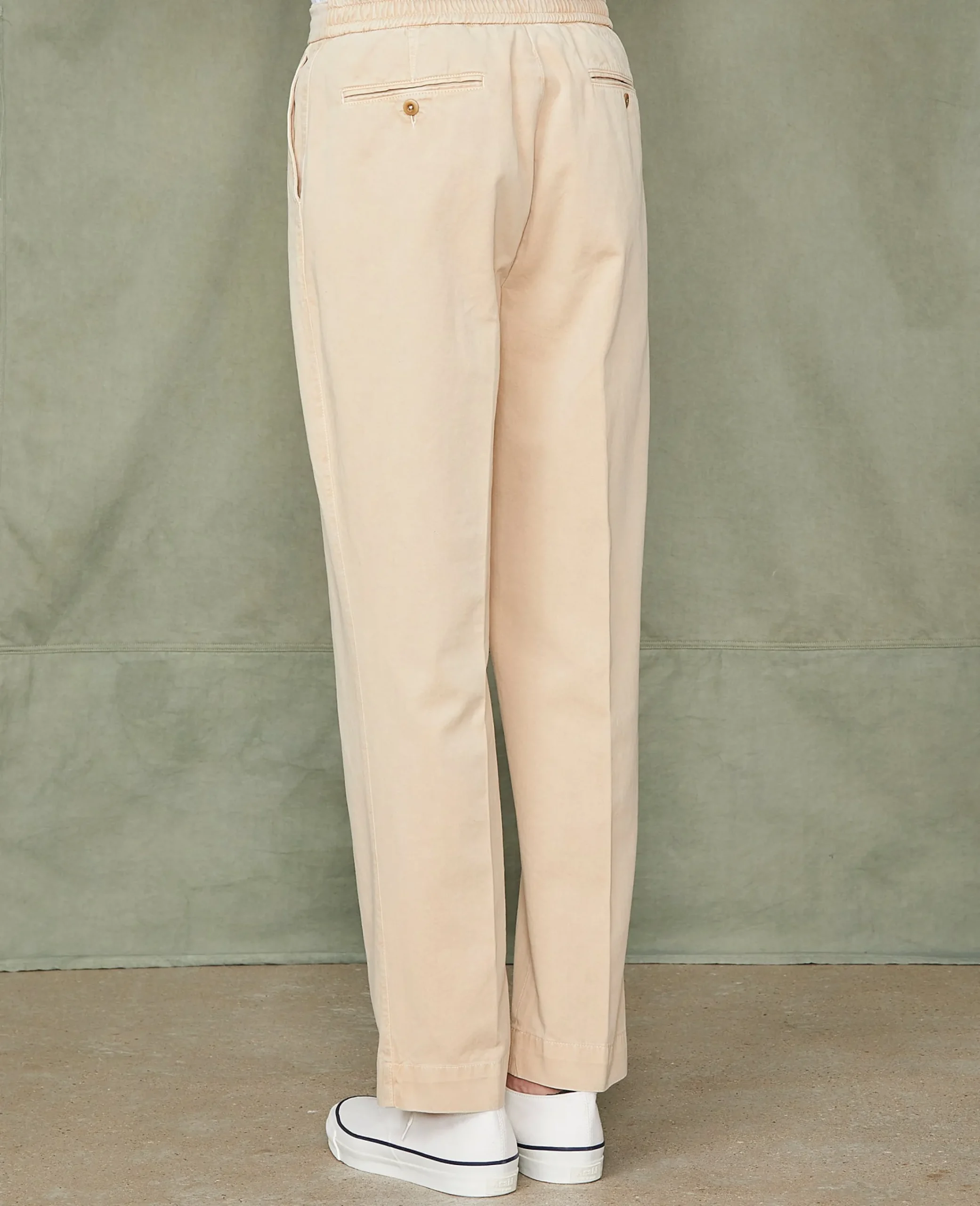 Drawstring chino italian organic cotton