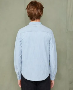 Dungaree shirt bleached chambray