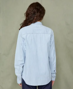Dungaree shirt bleached chambray