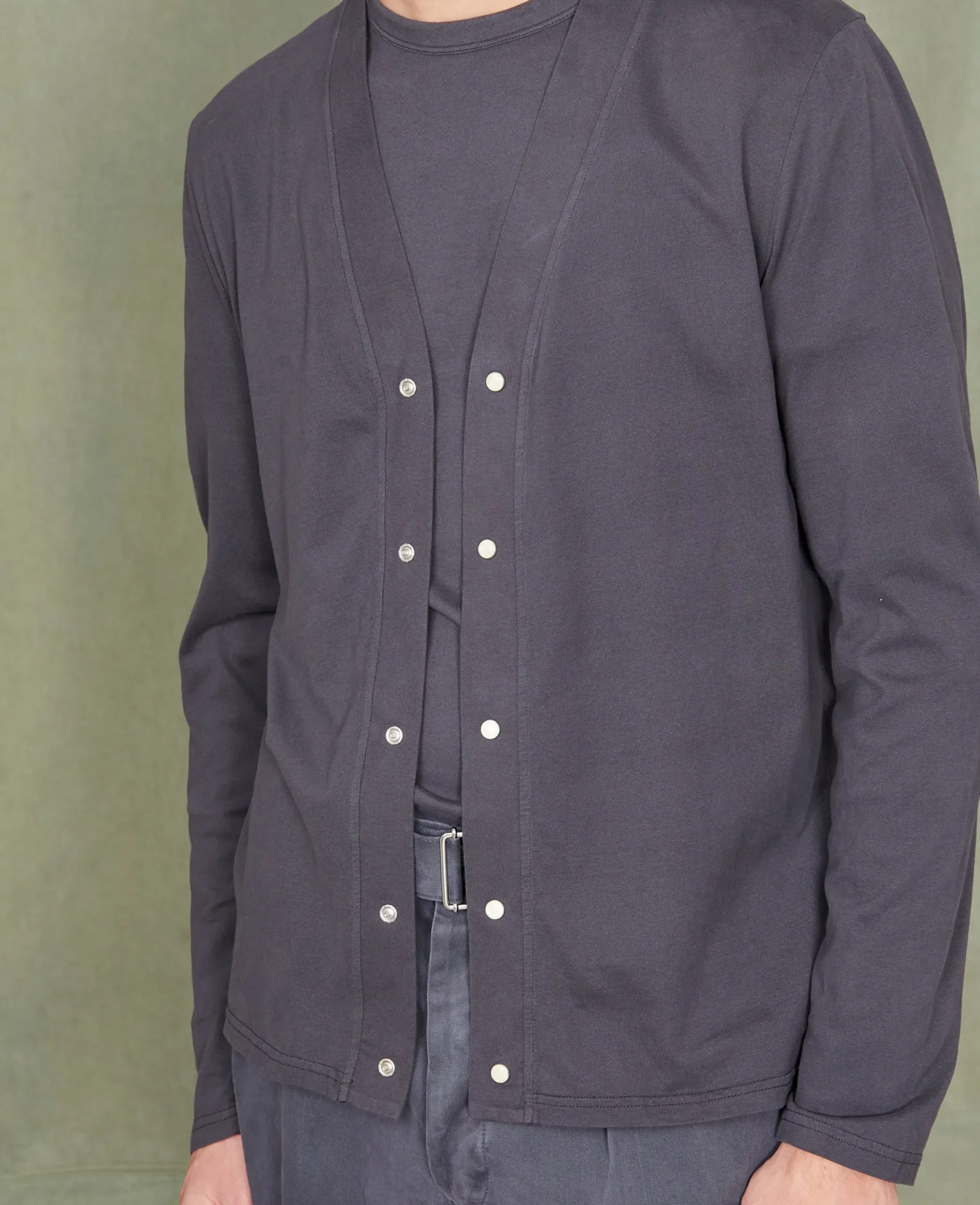 Jersey cardigan organic cotton jersey