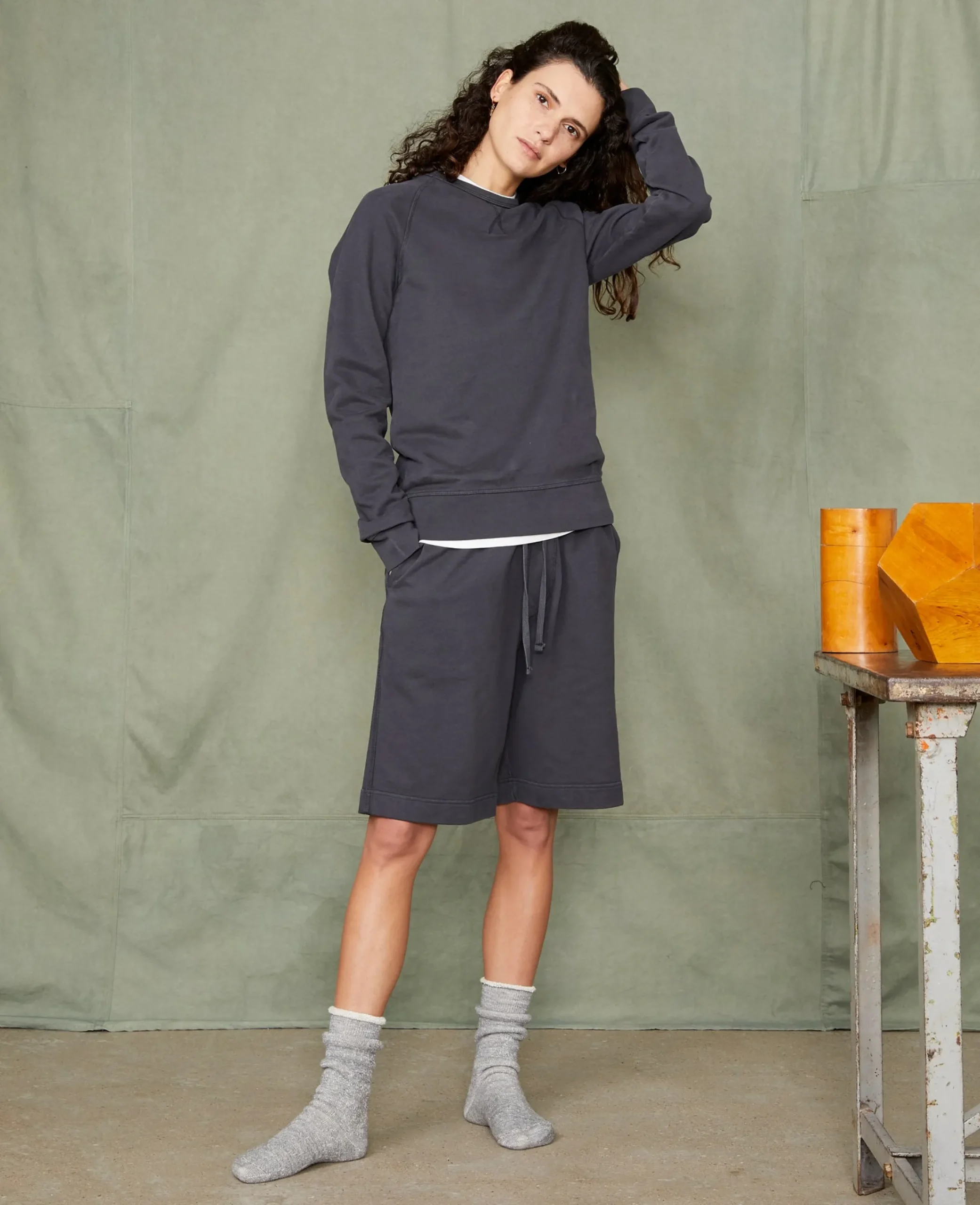 Jogger shorts organic cotton fleece