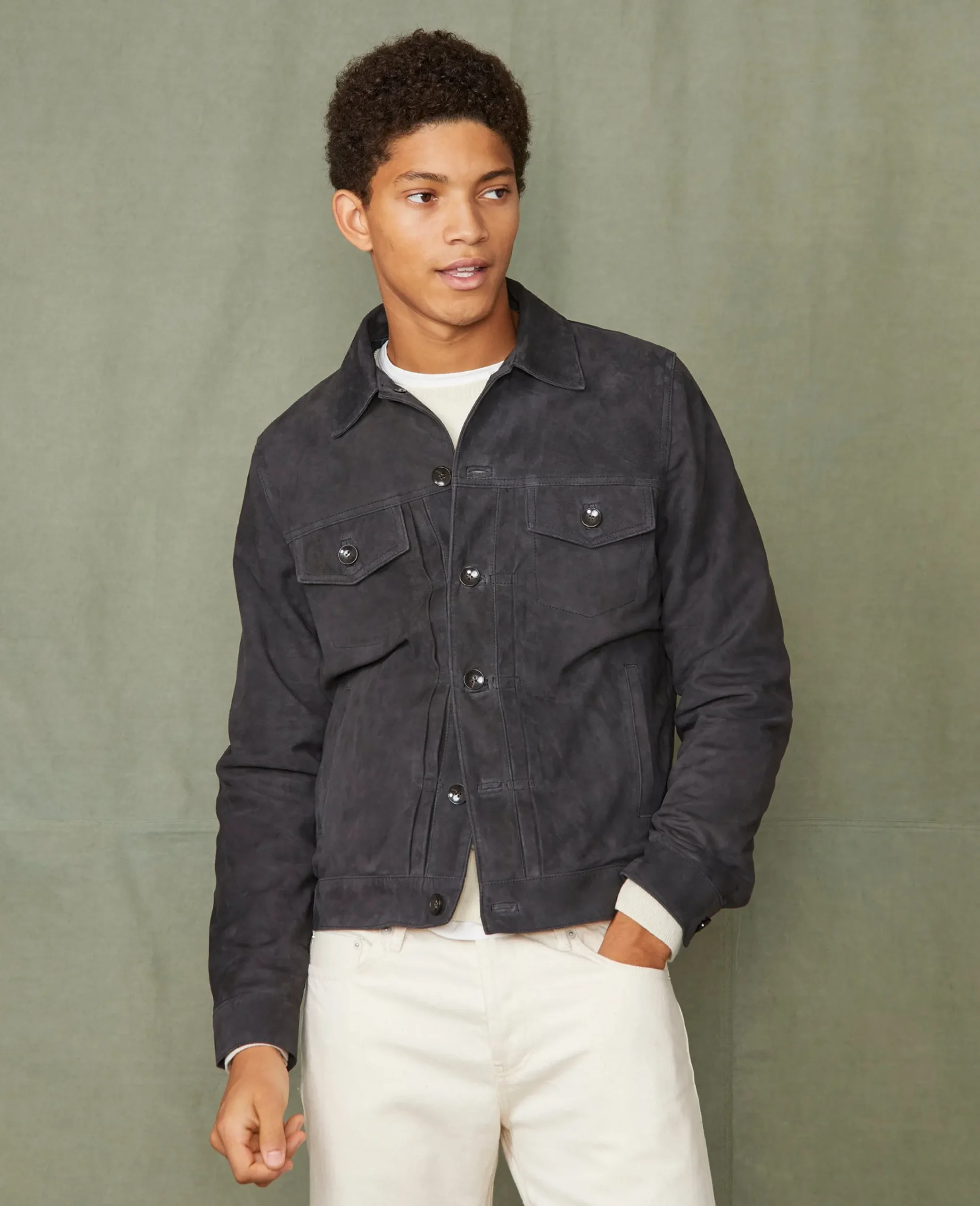 Liam jacket goat leather