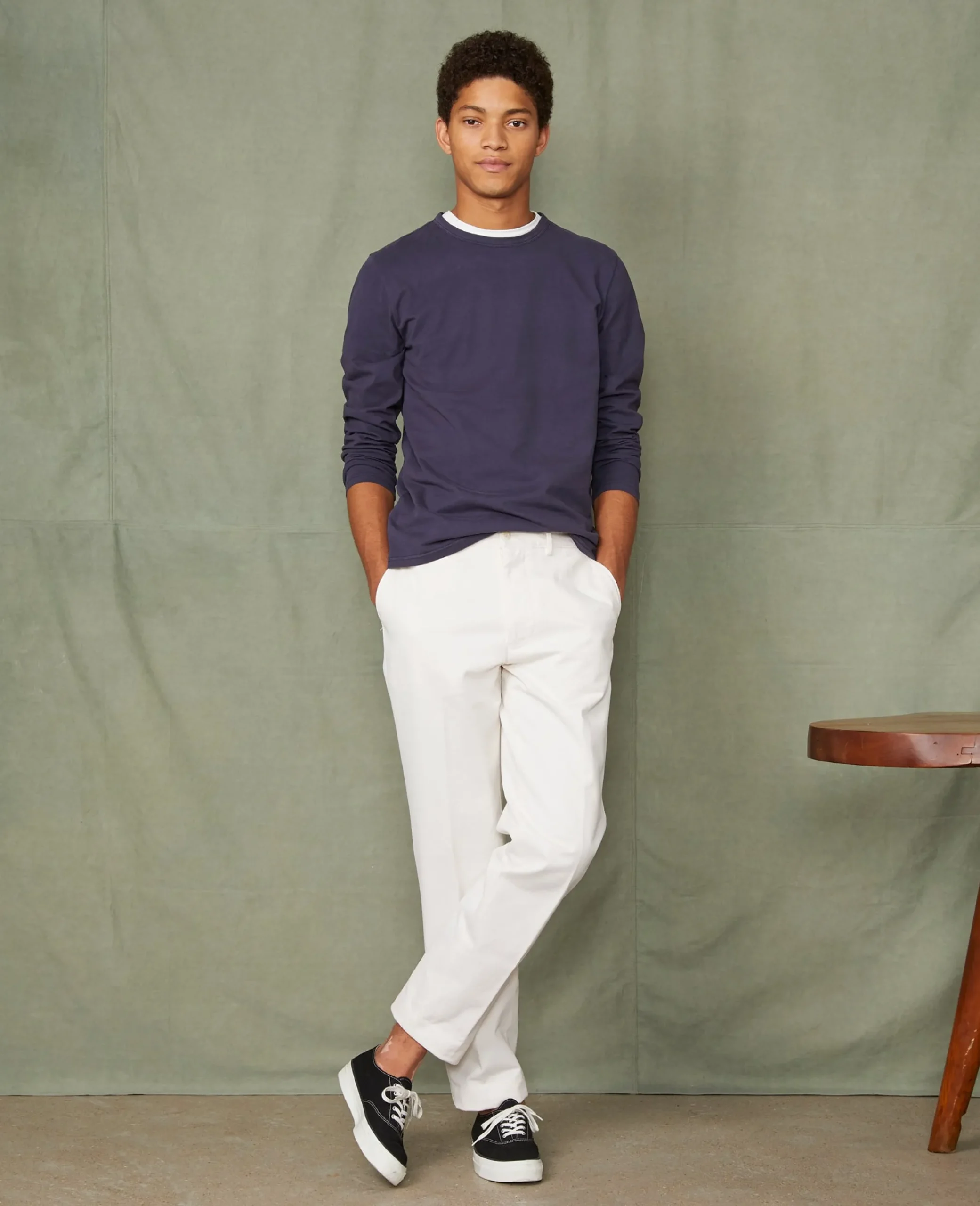 Long sleeve tee-shirt organic cotton jersey