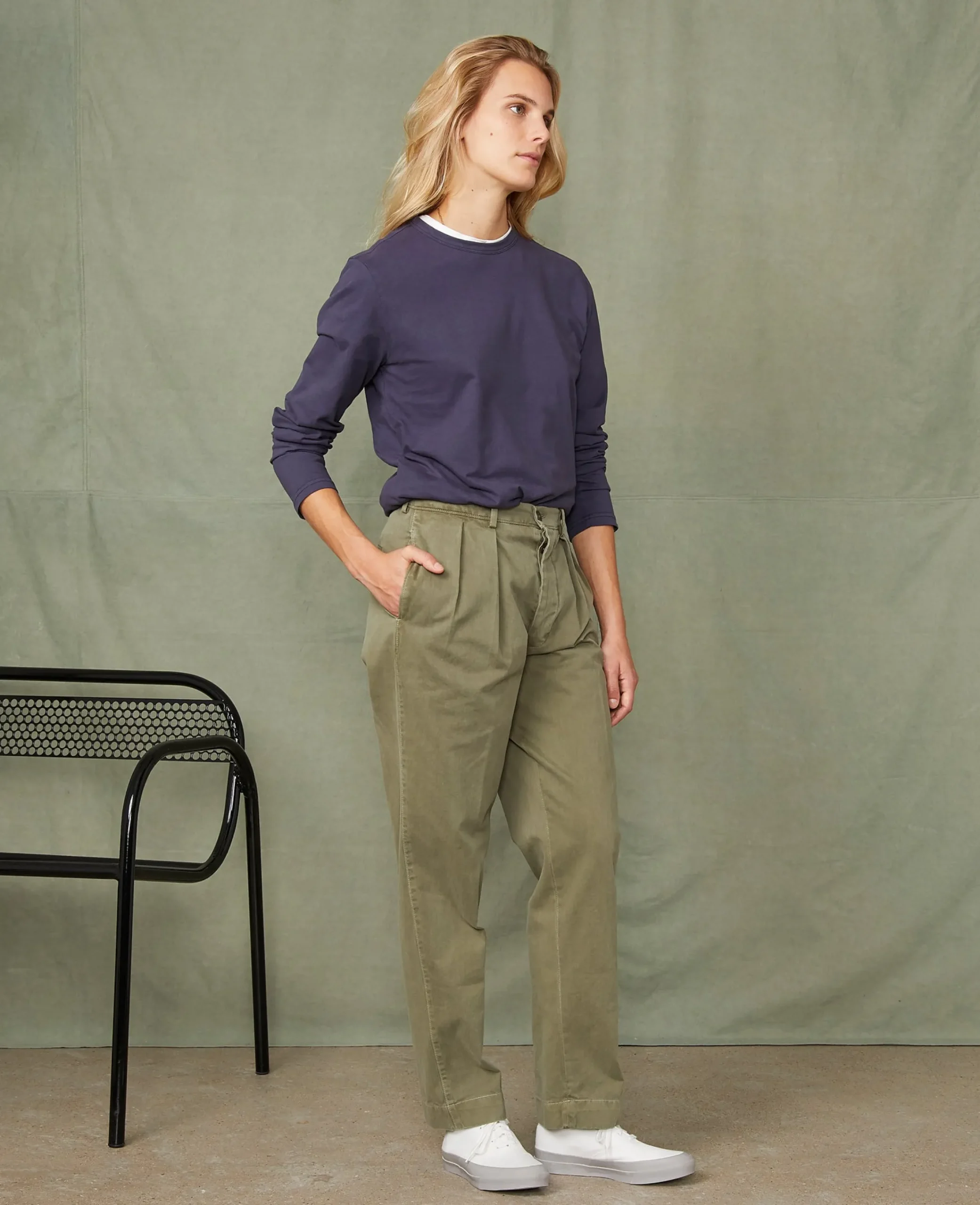 Long sleeve tee-shirt organic cotton jersey