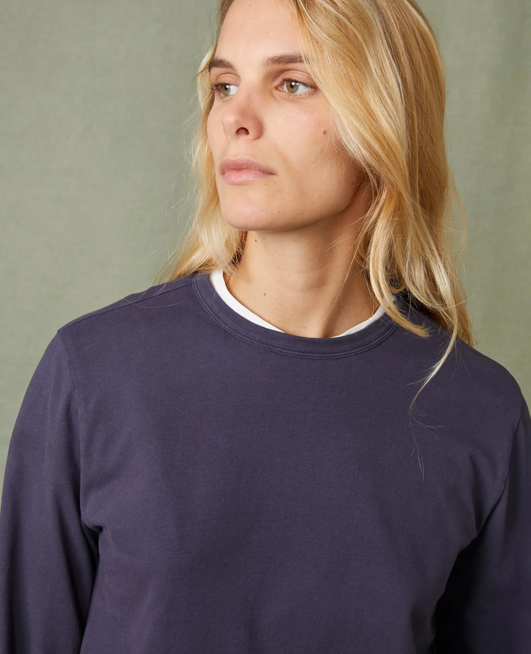 Long sleeve tee-shirt organic cotton jersey