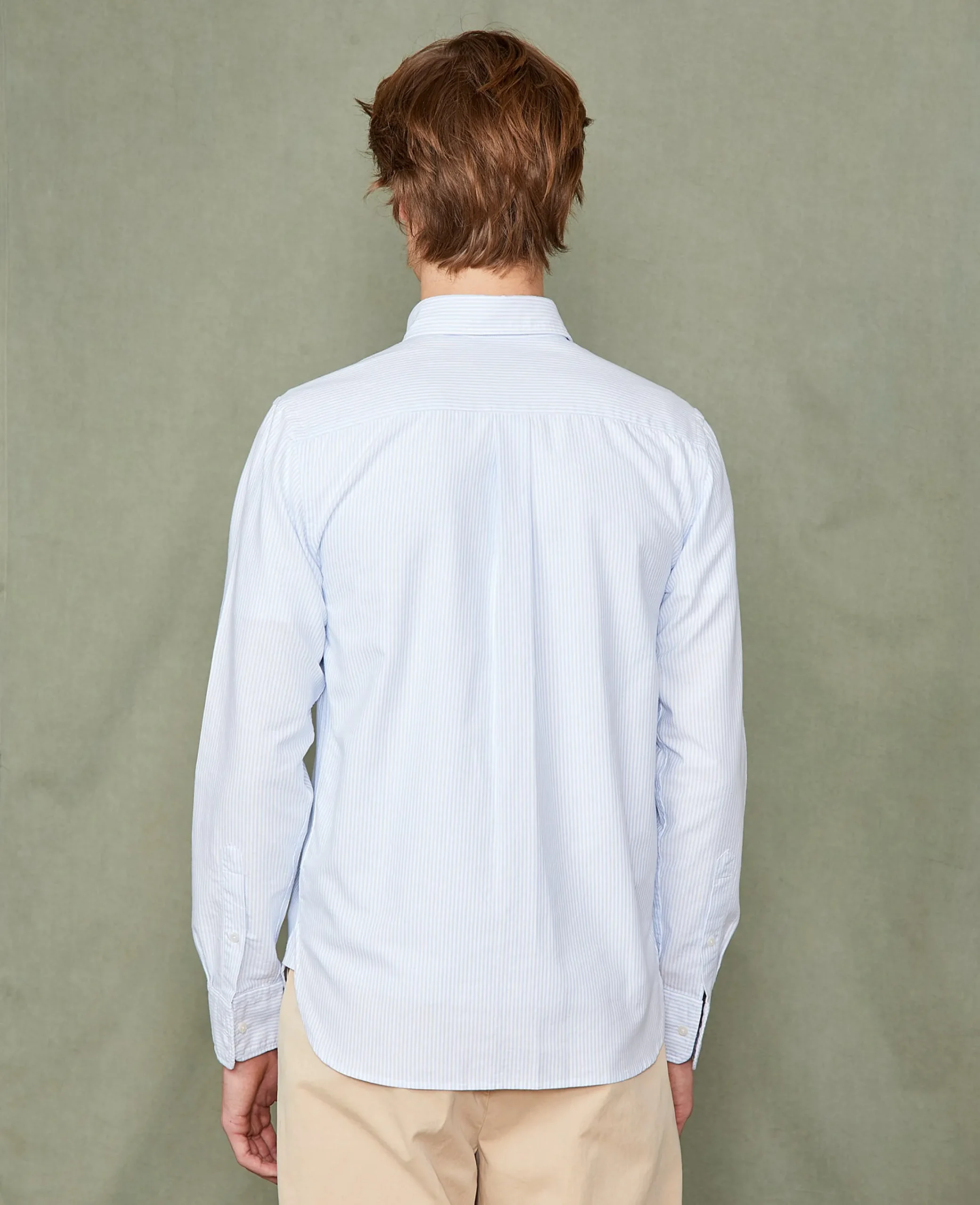 New button down shirt italian cotton oxford