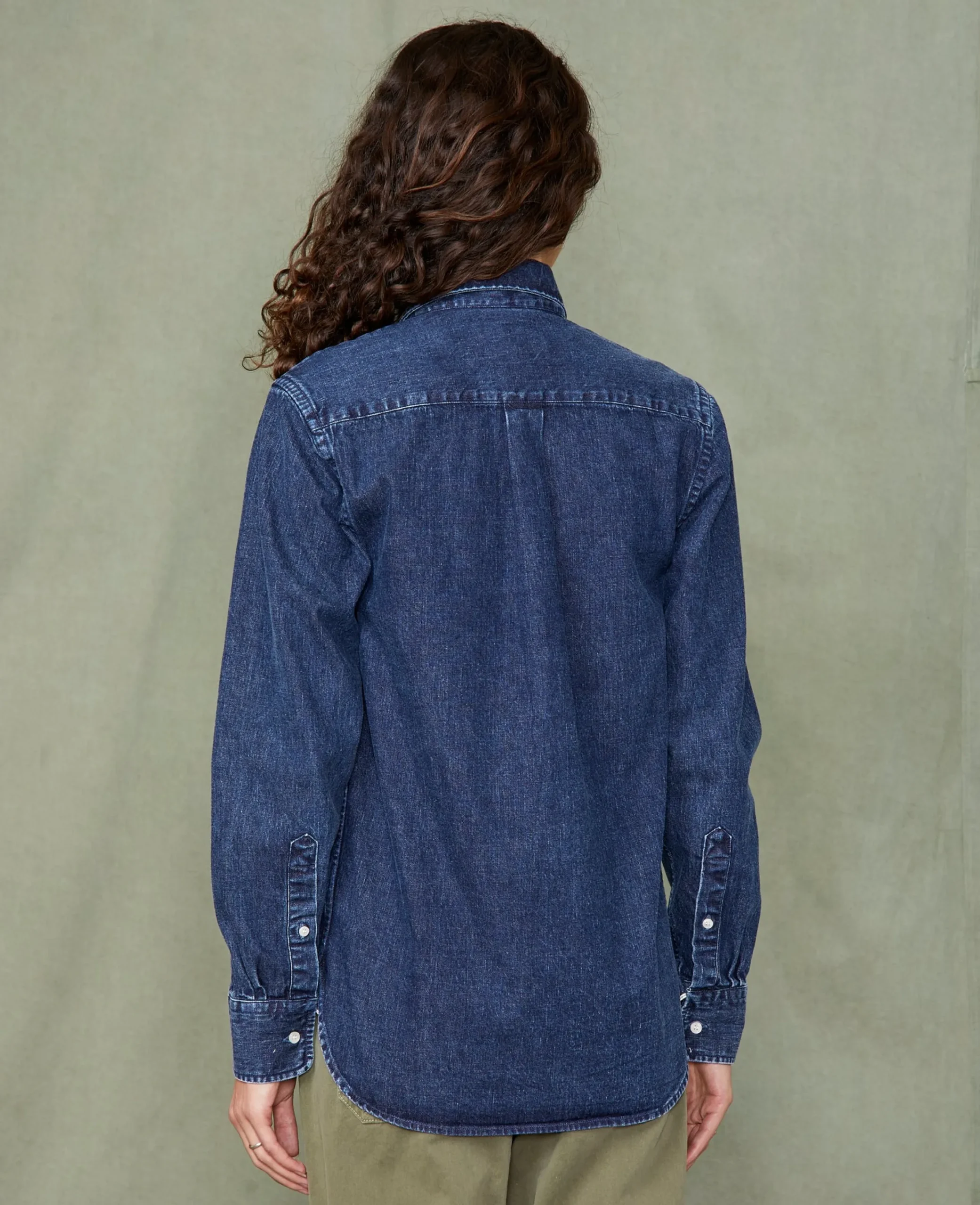 New button down shirt japanese denim