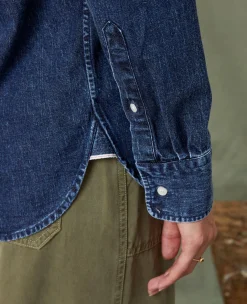 New button down shirt japanese denim