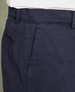 Plain front chino italian organic cotton