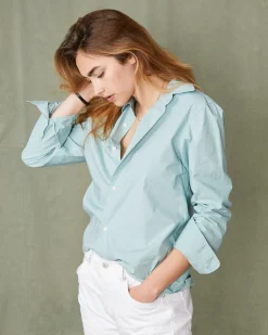 Shirt new soft collar organic cotton poplin