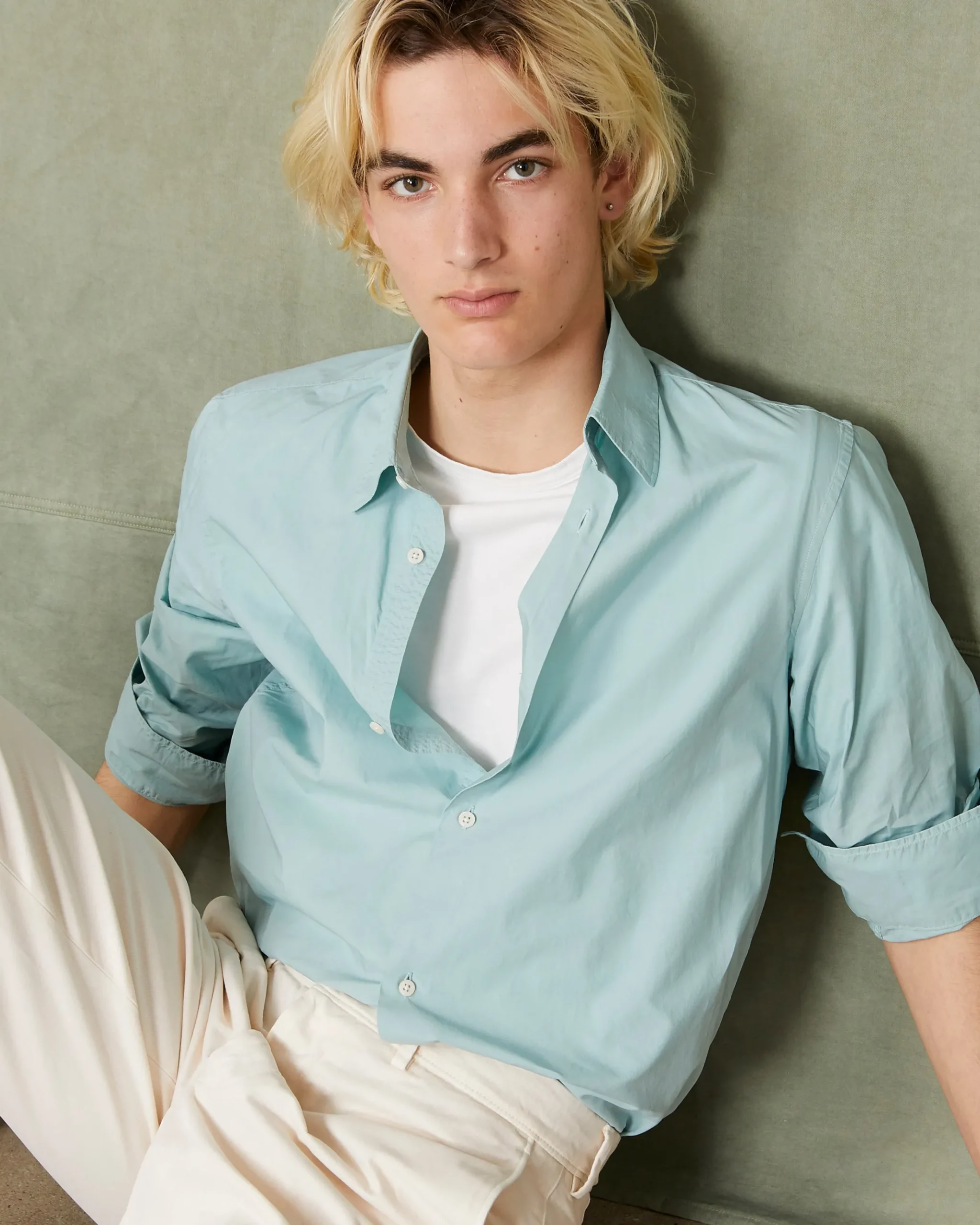 Shirt new soft collar organic cotton poplin
