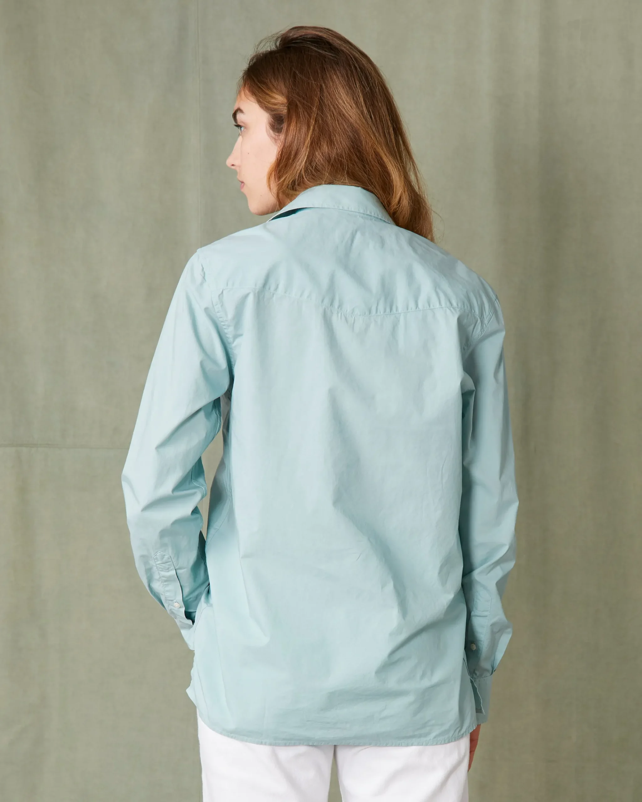 Shirt new soft collar organic cotton poplin