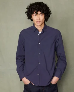 Soft collar shirt organic cotton poplin