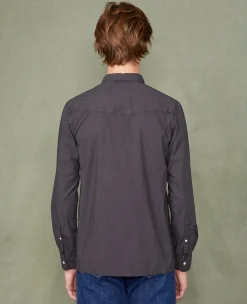 Soft collar shirt organic cotton poplin