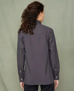Soft collar shirt organic cotton poplin