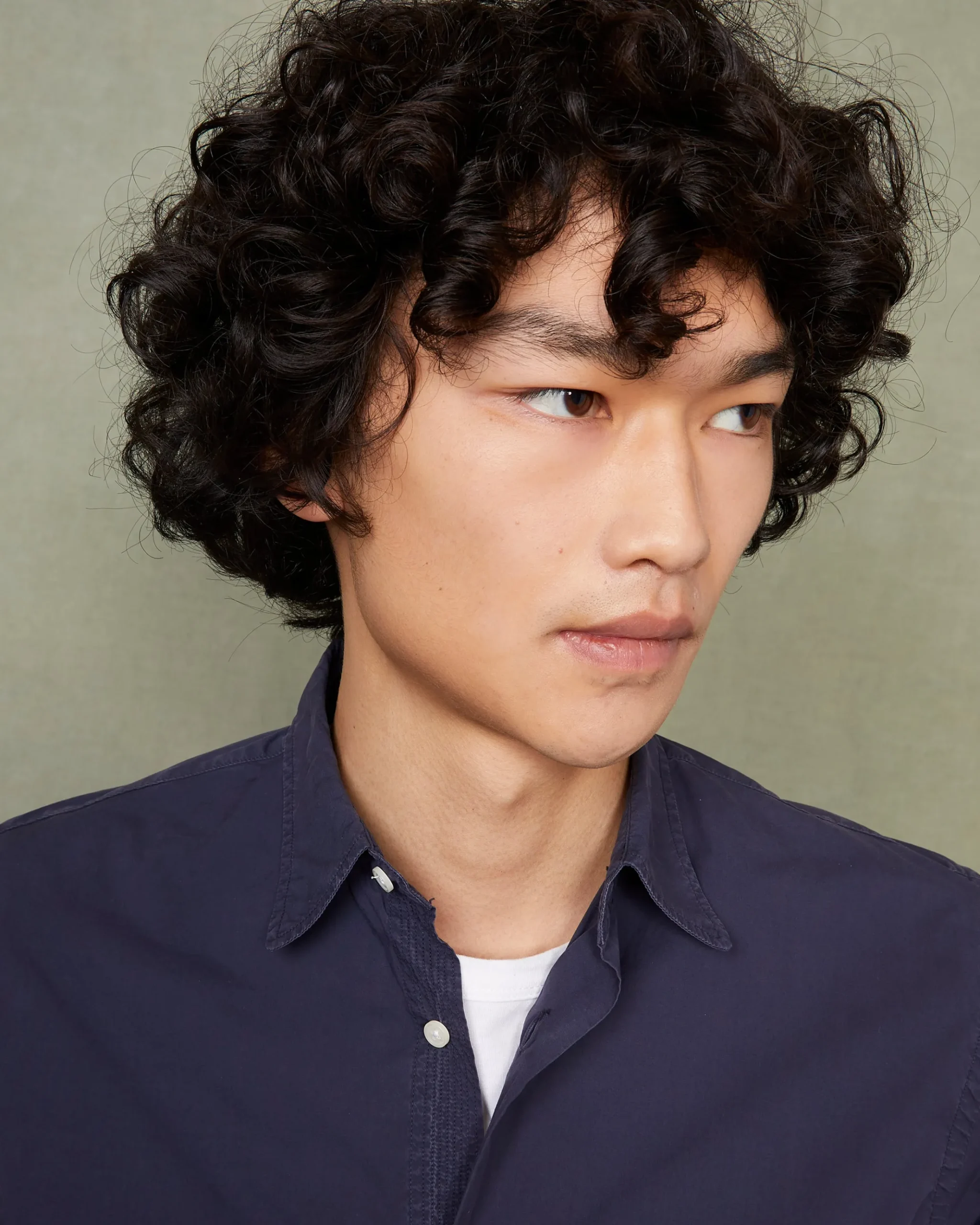 Soft collar shirt organic cotton poplin