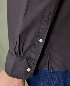 Soft collar shirt organic cotton poplin