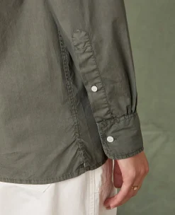 Soft collar shirt organic cotton poplin