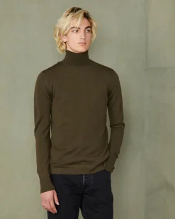 Turtleneck sweater italian merino wool