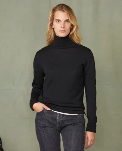 Turtleneck sweater italian merino wool