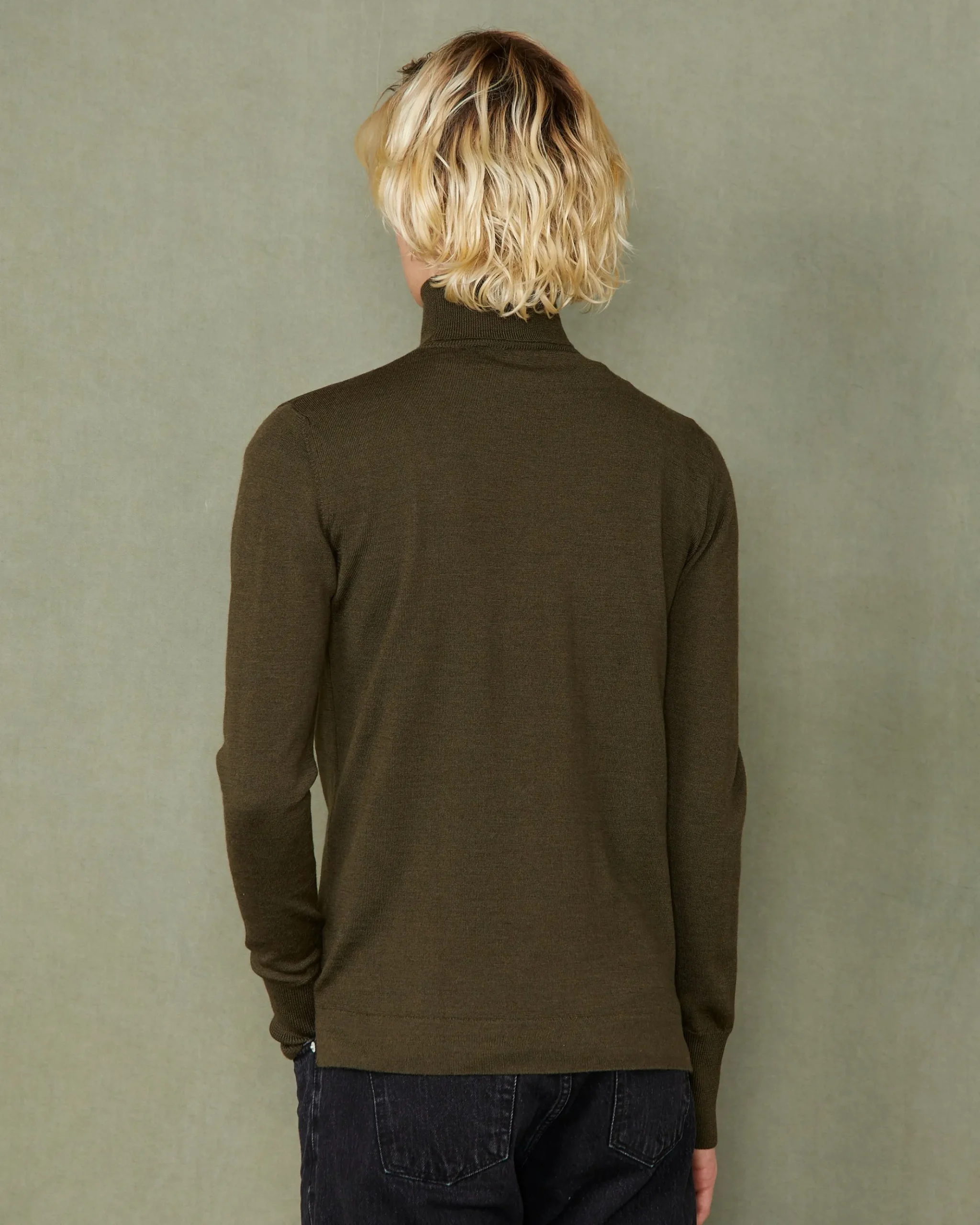 Turtleneck sweater italian merino wool