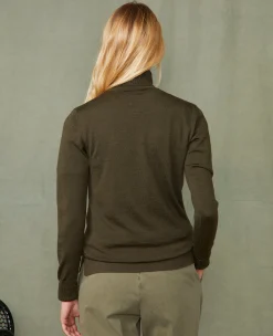 Turtleneck sweater italian merino wool